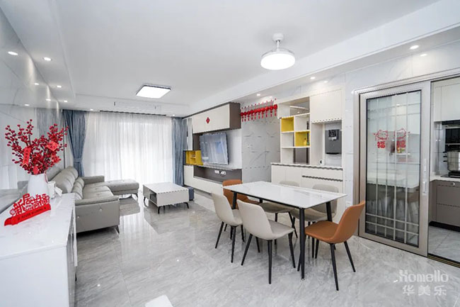 149㎡簡約四居，對生活做減法，對軟裝做加法，實現舒適起居